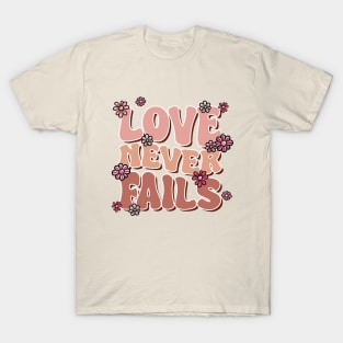 Love Never Fails Retro T-Shirt